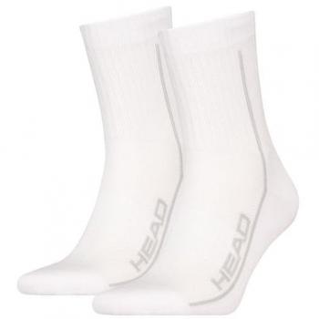 Calcetines Cortos de Rendimiento Deportivo Head - Pack de 2 Pares Blancos Talla 39/42