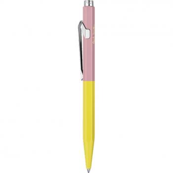 Caran d'Ache 849 Paul Smith Special Edition Ballpoint Pen - Chartreuse Yellow & Rose Pink