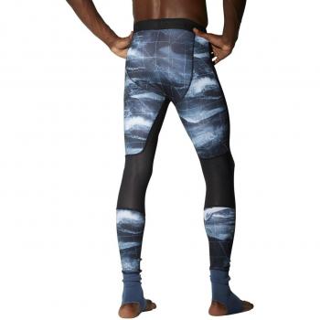 Reebok Combat Ankle Lock Tight Mallas, Hombre, Azul