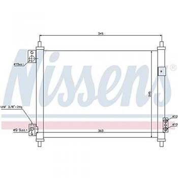 Condensador de Aire Acondicionado NISSENS 940078 para Nissan Cabstar