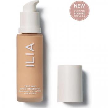 Ilia True Skin Serum Foundation Bowen SF4 30ml - Lightweight serum foundation, medium coverage, hydrating formula, natural finish, suitable for all skin types, enriched with skincare ingredients, cruelty-free and vegan