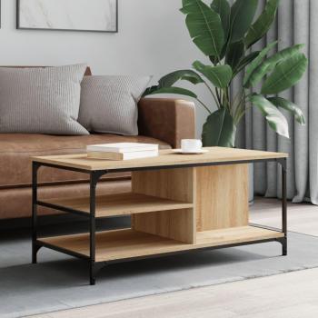 Mesa de centro Sonoma Oak 100x50x45cm Madera multicapa Marrón
