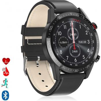 Smartwatch L13 con pulsera de cuero sintético