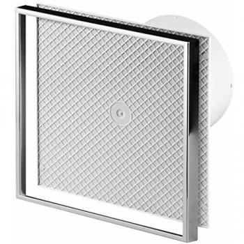 Extractor de aire 100mm con sensor de humedad y panel frontal de azulejo cerámico