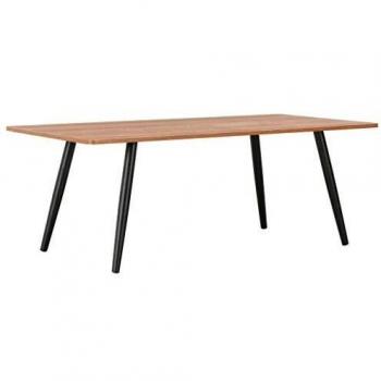 vidaXL Mesa Baja Negra y marrón 120 x 60 x 46 cm