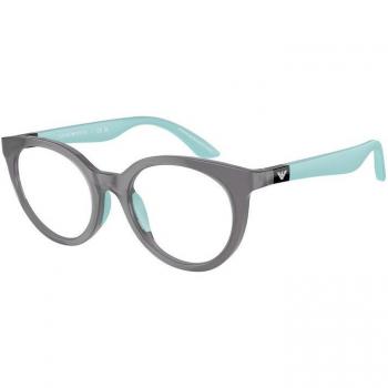 Emporio Armani EK3007 Kids Eyewear, Color 6134, Panthos Shape, Grey Frame, Size 47, Blue Light Block Available