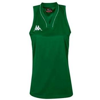 Kappa Caira Camiseta Baloncesto, Mujer, Verde, XS