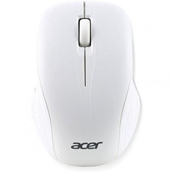 Acer NP.MCE1A.007 RF inalámbrico Óptico 1000DPI Ambidextro Plata, Color blanco - Ratón