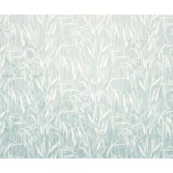 Papel Pintado No Tejido Komar Reed 300x250 cm (Ancho x Alto) - Azul (Turquesa, Blanco)