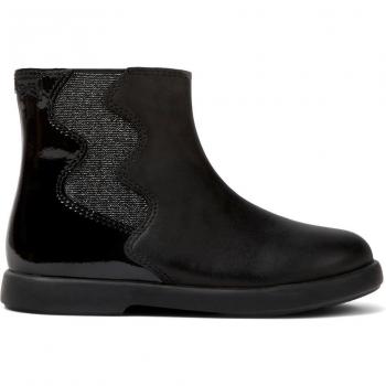 Botas de niña Camper Duet en piel con elástico lateral y suela antideslizante