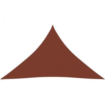 Toldo de vela triangular terracota 5x5x6 m