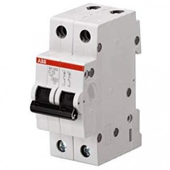 Interruptor automático SH202-C6, 2 polos, 6A, Curva Tipo C, 6kA, Compact Home, montaje en carril DIN