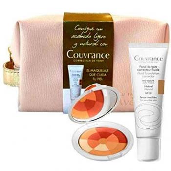 Avene, Neceser Couvrance Polvos Mosaico Buena Cara + Fluido Arena