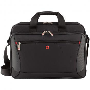 Wenger Mainframe 15.6 Laptop Brief Bag, Black, One Size