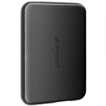 Cirago 250gb disco duro externo portatil resistente a los golpes 25 inch usb 30 para pc mac macbook chromebook xbox ps4 negroz