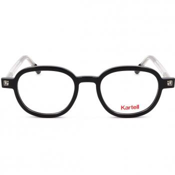 Kartell KL016V 01 Men's Eyeglasses Black Size 48 - Blue Light Block Available