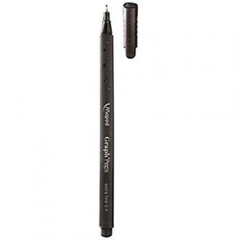 Maped Graph'Peps, Extrafino Negro 12pieza