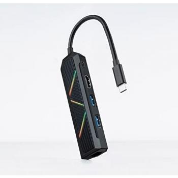 Nanocable Hub USBC 5 en 1 USBA+USBC+HDMI+RJ45