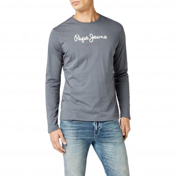 Pepe Jeans Eggo Long, Top de Manga Larga Para Hombre, Gris