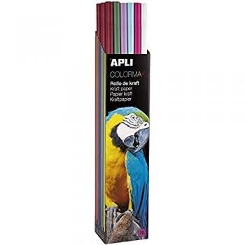 APLI 16886 - Papel Kraft surtido Colormax 1 x 3 m 30 u.