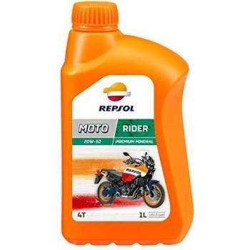 REPSOL Moto Rider 4T 20W-50 Aceite De Motor Para Moto, 1L