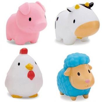 Munchkin Animalitos flotantes de granja lanzachorros, pack de 4