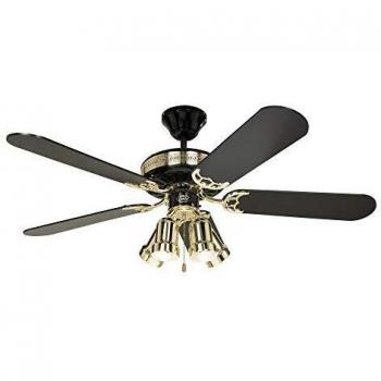 Ventilador de techo con luz negro CasaFan 513207 BLACK MAGIC 132