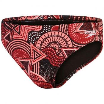 Bañador Speedo Escape Brief 5cm para hombre, color rojo rosa blanco