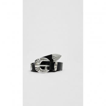 Studded Black Belt 34