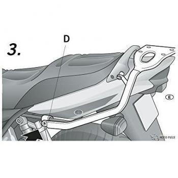 SHAD S0BN11ST Soporte de Baúl para Suzuki Gsx 1400, Negro