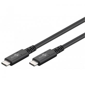 Cable USB Goobay 60200 de 1m USB4 Gen 3x2 USB C Negro