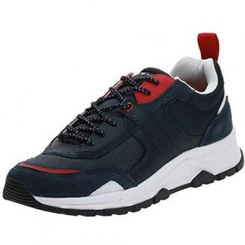 Tommy Hilfiger Fashion Mix Sneaker, Mens Fashion Mix Low-Top Sneakers, Red