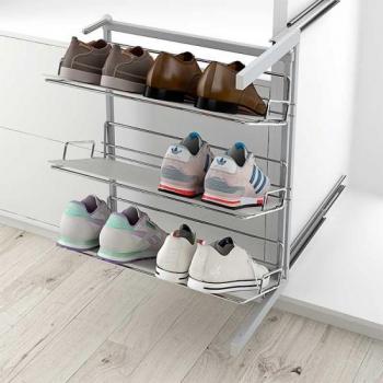 Zapatero Extraíble Articulado Reversible para Armarios y Vestidores