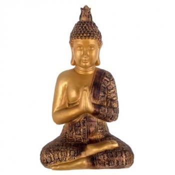 Figura Decorativa de Buda Dorado 70x31x42 cm - Signes Grimalt by Sigris
