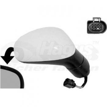 Espejo retrovisor VAN WEZEL 4939818, tipo: espejo retrovisor, características: diseño específico para vehículos, ajuste manual o eléctrico (dependiendo del modelo), vidrio convexo para mayor visibilidad, acabado en color negro,