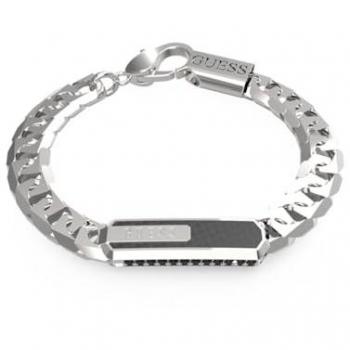 Pulsera Hombre Guess JUMB04039JWSTBKS, tipo de producto: pulsera, características: diseño moderno, material acero inoxidable, color negro, cierre de seguridad