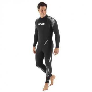 Seacsub Traje de Neopreno para Freediving M.lungo Cover 5 mm, Traje de Buceo de Neopreno de una Pieza, Negro, XL