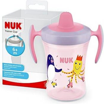 Nuk Trainer Cup Taza Aprendizaje +6M Rosa 230ml