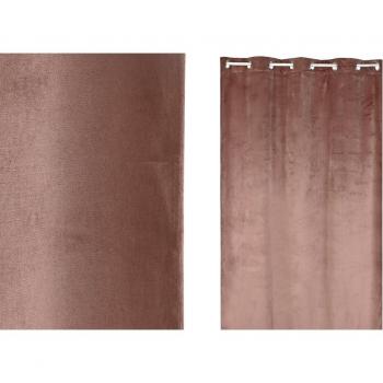 Cortina Home ESPRIT Rosa claro terciopelo 140 x 260 cm