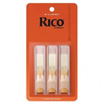 Rico by D'Addario Bb Clarinet Reeds Strength 3 - 3-Pack