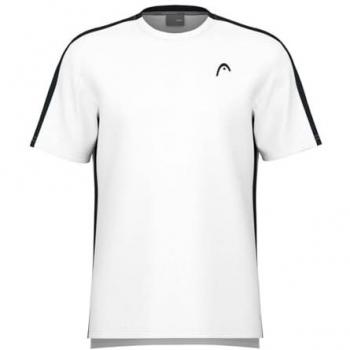 Camiseta de Deporte Head Slice para Hombre - Manga Corta, Comodidad y Estilo en Blanco