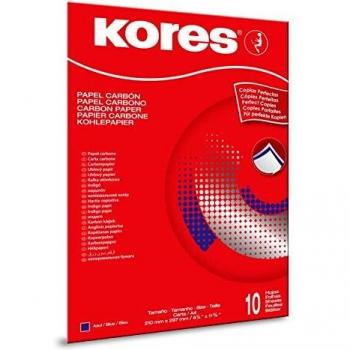 Papel Autocopiativo Kores, DIN A4, Azul, 10 Hojas