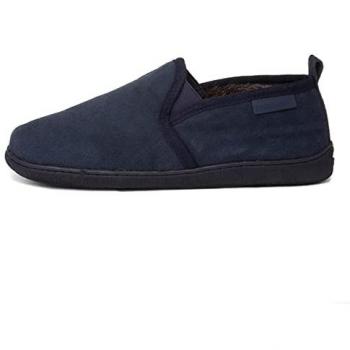 Hush Puppies Arnold Navy Leather Men's Full Slippers - Size UK 11