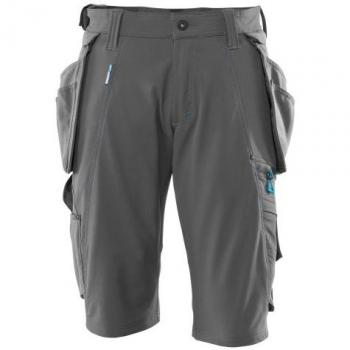 Shorts MASCOT® ADVANCED de Cordura con Bolsillos Colgantes, Color Gris Oscuro, Talla C46