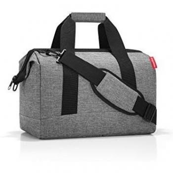 reisenthel Allrounder M - Bolso Elegante para Viajar, Trabajar o para el Ocio, con un diseño Funcional y Elegante, en Plata Twist Silver