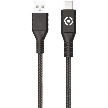 Celly USB-A to USB-C Cable 12W 2M Black