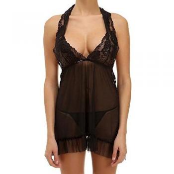 Intimax corsets lencería y moda Picardías Lavra Morado Salto de Cama, L/XL para Mujer