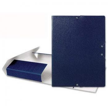 Carpeta Proyectos Liderpaper Folio Lomo 70mm Cartón Gofrado Azul