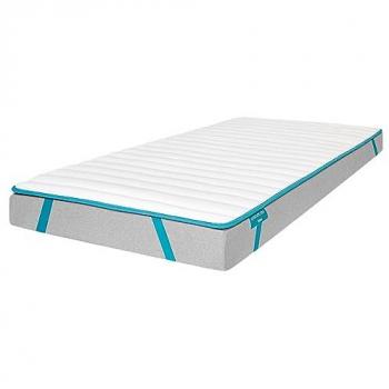 Topper Acolchado Flow TopCloud 105x190 - Cubrecolchón de Espuma Supersuave y Fibra Siliconada con 5 cm de Altura y 4 Correas Elásticas Antideslizantes