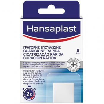 Hansaplast Curación Rápida Apósitos Adhesivos Grandes 8 Unidades